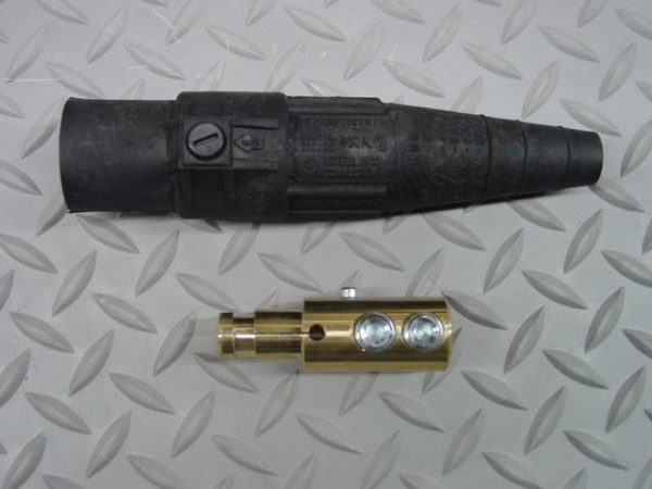 Black Male 4/0 16 series Connector - Duraline