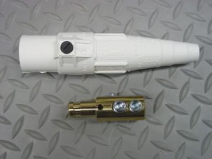 White Male 4/0 16 series Connector - Duraline