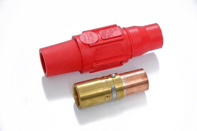 E1023 Red Female 350 MCM Single Pole Contact and Sleeve