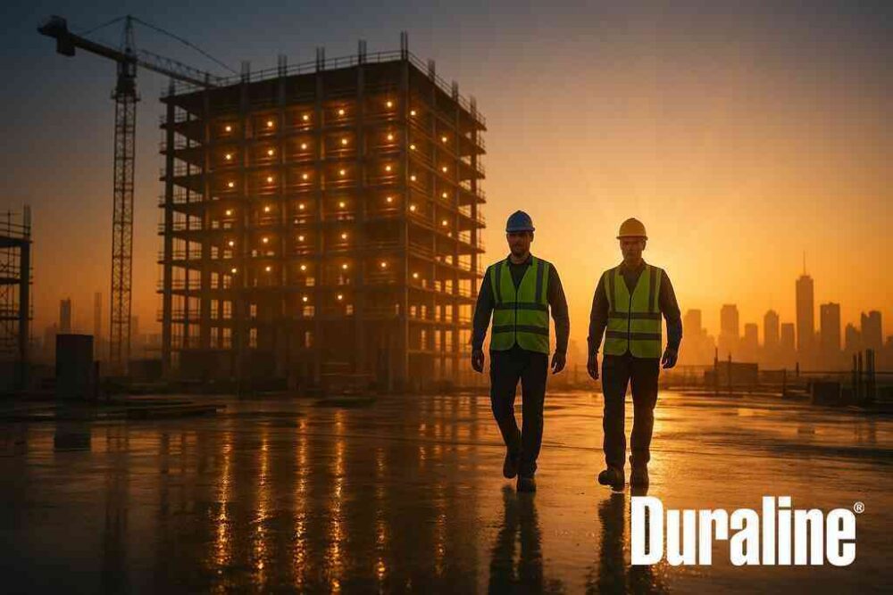 How Duraline Transforms Construction Sites with Temporary Lighting